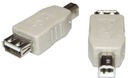 Adaptér USB A zásuvka / USB B zástrčka čierna