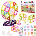 Magnetické bloky, logické puzzle pre deti ČAROVNÝ MAGNET MINI 68 KS