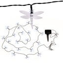 Solárna lampa GIRLAND Garden Dragonfly LED Vážky Cold White Lampy 4m