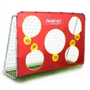 VEĽKÁ FUTBALOVÁ BRANKA, FUTBAL, 215 X 153 X 76 CM + CIEĽOVÁ PODLOŽKA