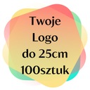 Nažehľovacia termonálepka s logom do 25 cm 100 kusov