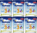 HUMANA 3 NÁSLEDNÉ MLIEKO PO 12 MESIACOCH 6x 650G