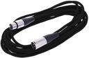 XLR XLR mikrofónový kábel 6 m 0,22 mm AWG 24 čierny