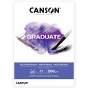 Mix Media Canson Graduate A4 blok 200g 20 listov