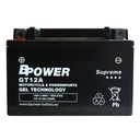 BPower Supreme GEL GT12A 12V 10Ah 185A / ET12A