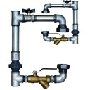BYPASS ČERPADLA ÚK 2' (DN50) vertikálny POZINK