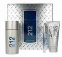 CAROLINA HERRERA 212 SET PÁNSKY 100ML + 10ML + 100ML (MINIATURA + LOTION)