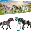 PLAYMOBIL HORES ANDALUSIAN KNABSTRUP FRIZE 3 BALENIE COUNTRY SEDLA FÓRKY