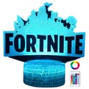 Stolná nočná lampa pre deti Fortnite Battle Royale LED 3D + diaľkové ovládanie