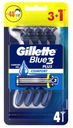 Gillette Blue3 Comfort Jednorazový holiaci strojček 4 ks.