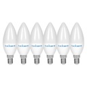 SET 6x E14 LED 8W CCD SVIEČKOVÁ Žiarovka