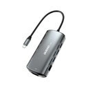 Dudao 11v1 multifunkčný USB typ C HUB - USB typ C PD 60 W / HDMI / 3,5 mm