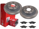 BREMBO ZADNÉ DISKY, DESTIČKY, HONDA CIVIC IX TYP R 296