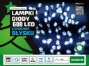 PEVNÉ VONKAJŠIE VIANOČNÉ LAMPY 600LED 60m.