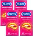 Durex Pleasuremax kondómy s prúžkami a výstupkami, ktoré umocňujú orgazmus, 48 ​​ks.