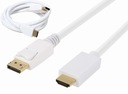 KÁBEL z DP DisplayPort na HDMI samec 1,8 m MAC