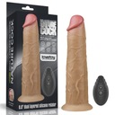 VIBRATOR 8,0'' DVOJVRSTVA PLATINOVÝ SILIKÓNOVÝ ROTATOR 24-0155