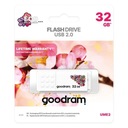 Goodram USB flash disk, USB 2.0, 32 GB, UME2, UME2, biely, UME2-0320W0R11-SP