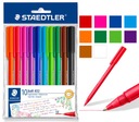 Trojuholníkové farebné perá Staedtler 10 farieb