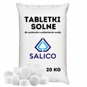 Soľné tablety, soľ do zmäkčovačov v úpravniach vody Salico, 20kg