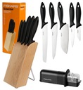 FISKARS ESSENTIAL KPL 5 BLOK NA NOŽE + ESSENTIAL ČEPEĽ