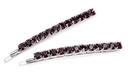 Sada sponiek do vlasov Purple Crystal Set