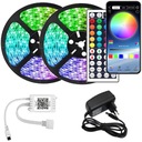 10m RGB LED pásik s BLUETOOTH telefónnou aplikáciou Diaľkové ovládanie Farebný časovač 12V