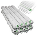 8x Hermetické LED svietidlo Plechové 120cm+16x G13 18W