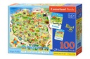 Náučné puzzle 100 dielikov. mapa Poľska