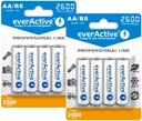 8x BATÉRIE R6 AA 2600 mAh everActive