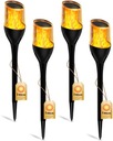 4x Solárna lampa LED TORCH Efekt FLAME Fire