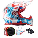 LS2 ENDURO KRÍŽOVÁ MOTOCYKLOVÁ PRILBA MX437 FAST EVO FUNKY RED WHITE 2XL