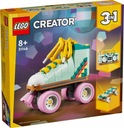 STAVEBNÉ BLOKY Sada lego kociek pre deti Creator Retro kolieskové korčule