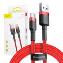 Baseus Cafule 2A 3m kábel USB na USB-C (červený)