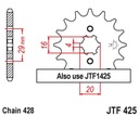 JT PREDNÉ OZNAČENIE 425 17 SUZUKI TS 125R '90-'96, RV 125 '07-'15 (42517JT)