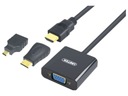 Adaptér VGA - micro HDMI/mini HDMI UNITEK 0,2 m