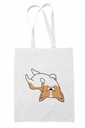 Ekologická bavlnená nákupná taška CORGI Dog Fashionable biela