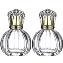 Sklenená fľaša na parfum Hrubá Crystal Olivia Gold 2x50ml