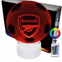 Nočná LED lampa Arsenal Football 3D LAMP