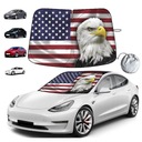 Pre Tesla Model 3 Y X S Okno do auta s americkou vlajkou