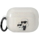 KARL LAGERFELD KLAP2HNKCTGT AIRPODS PRO 2 KRYT TRANSPARENTNÝ GLITER KARL+CHO