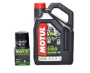 MOTUL 5100 OLEJ 10W40 4L + OLEJOVÝ FILTER DL 650 04-09