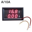 DC 0-100V 10A digitálny voltmeter Ampérový voltmeter