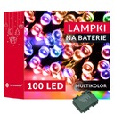 100 LED VONKAJŠIE OSVETLENIA NA VIANOČNÝ STROMČEK, MULTI IP44 BATÉRIE