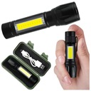 TAKTICKÉ LED SVETLO ZOOM COB REFLEKTOR BATERIE. USB