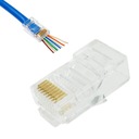 RJ45 zástrčka 8P8C kat.5e UTP priechodný drôt 100 ks