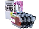 4x LC980 ATRAMENT PRE BROTHER DCP-145C 165C 195C 375CW