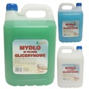 Glycerínové tekuté mydlo 3 x 5 l, do dávkovačov, biela zelená modrá