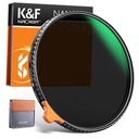 KF Sivý filter 58mm NASTAVITEĽNÝ ND2-ND400 fader PRO