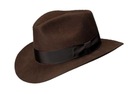 Pánska vlnená čiapka Fedora hnedá Indiana Jones WITLEATHER Skoczów